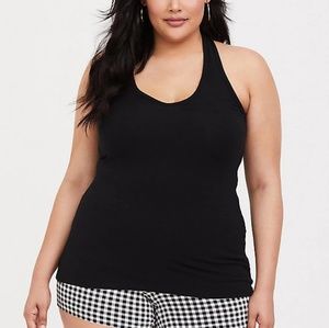 Torrid black foxy halter top